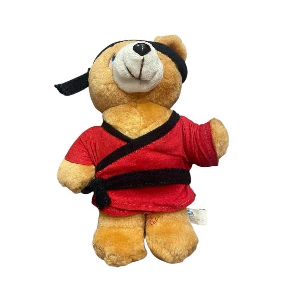Vintage 1990 Nanco Toys Taekwondo Plush Teddy Bear Martial Arts Karate Belts 90s